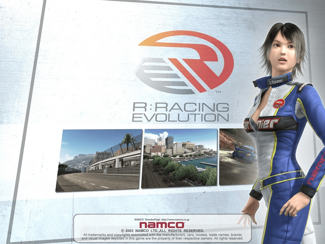 R: Racing Evolution title screen for Xbox